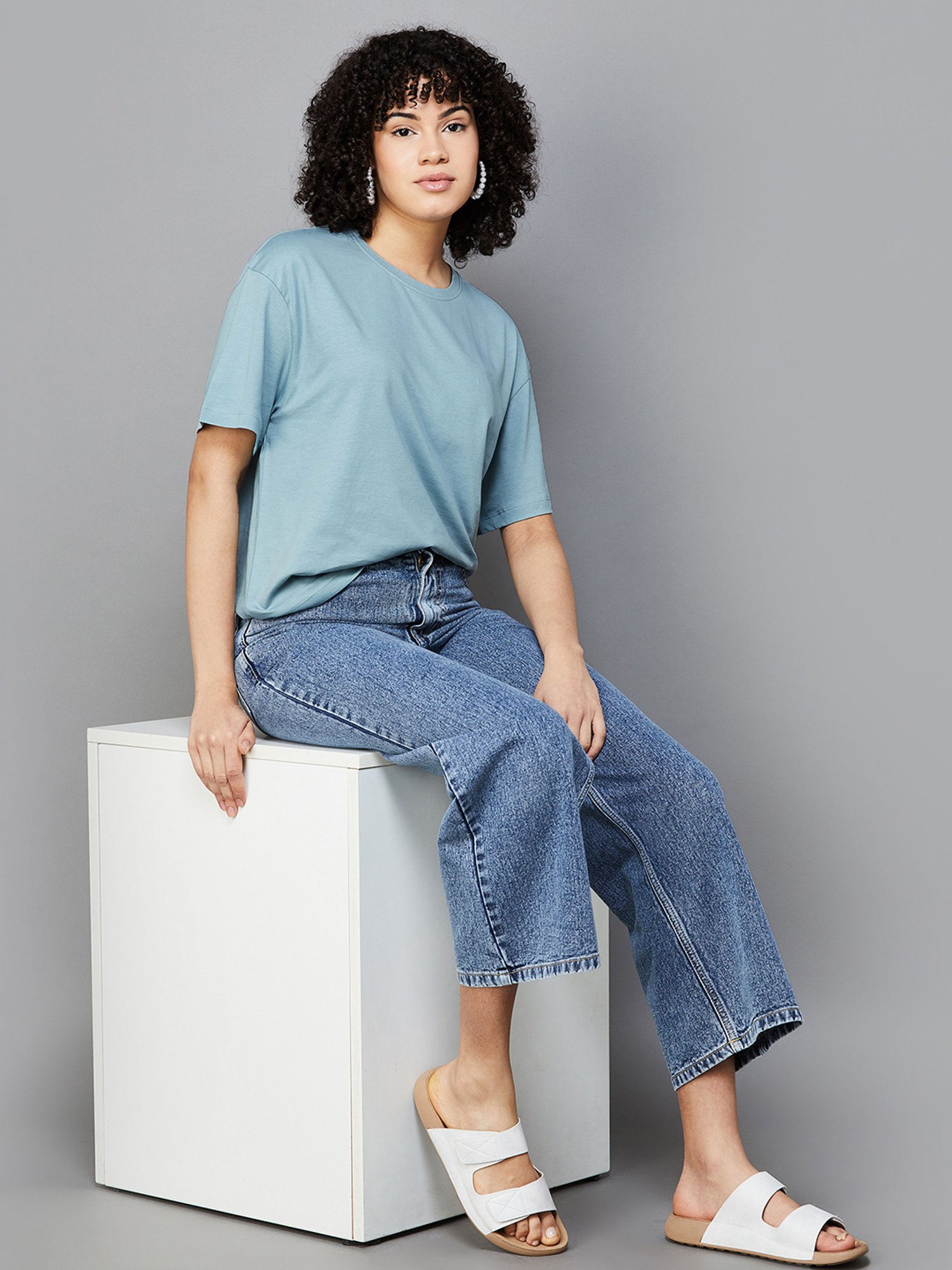 Fame Forever by Lifestyle Blue Regular Fit T-Shirt