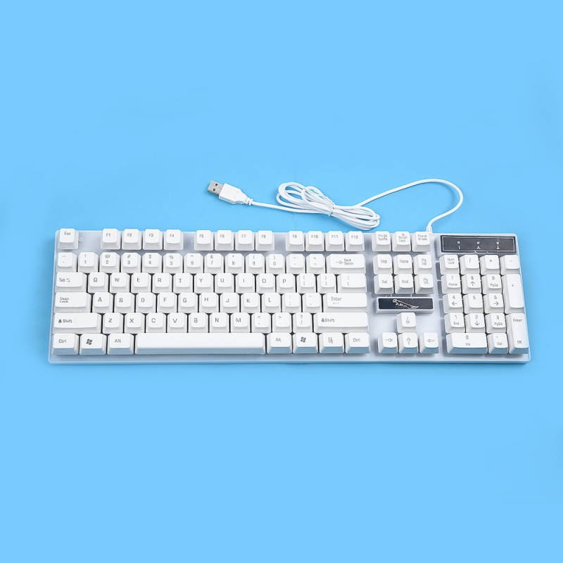 Wired USB Lighting Mechanical Feel Computer Keyboard Mouse Sets For PS4/PS3/Xbox One And 360 Gaming Keyboard and Mouse Combo Wired RGB LED Backlit 60% with Arrow Key Keyboard(Black)