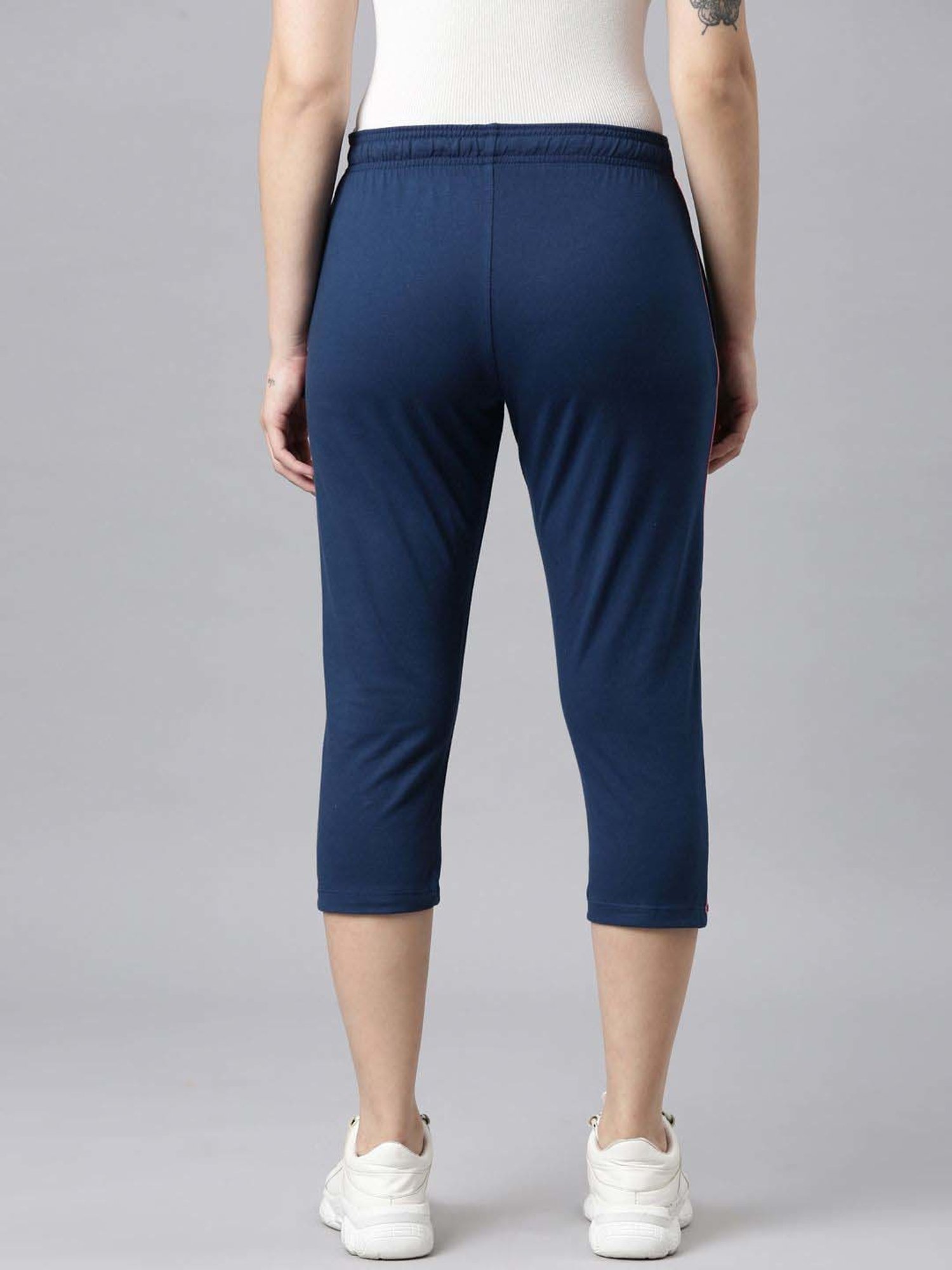 Dixcy Slimz Navy Cotton Graphic Print Capris