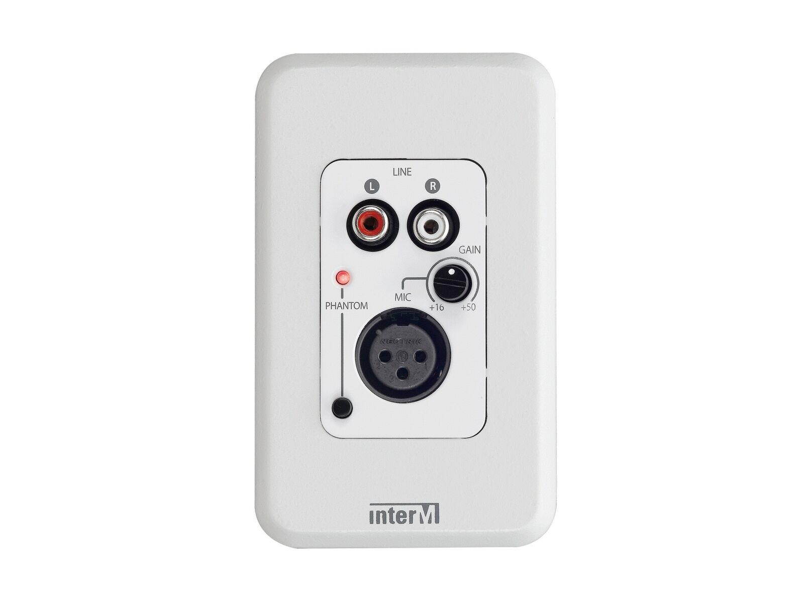 Inter-M NLM-8000A Wall Mount Remote Control for NPX-8000 w Local Mic/BGM Input