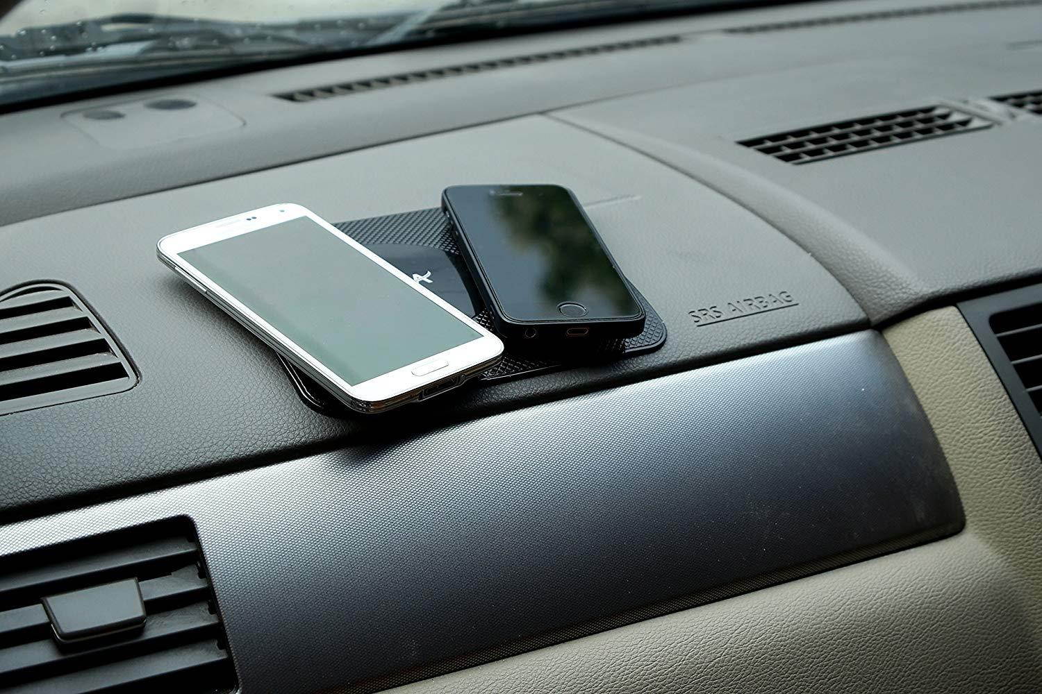 AyasA z100 Car Pad Non Slip Sticky Anti Slide Dash Cell Phone Mount Holder Mat Car Dashboard Sticky Pad Adhesive Mat for Cell Phone/Electronic Devices/GPS