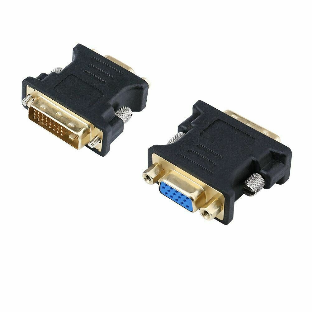 DVI to VGA Adapter DVI-I Male to VGA Female Converter 24+5 Gold Plated Connector