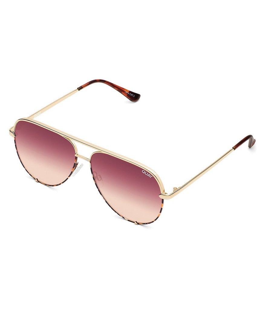 Quay Australia High Key Aviator Sunglasses