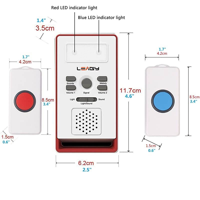 Wireless Paging System Remote Call Button Nurse Call System Caregiver Pager Home Alarm Calling Device Disabled Waking up Device Calling Device Elderly Care Device Pregnant Women