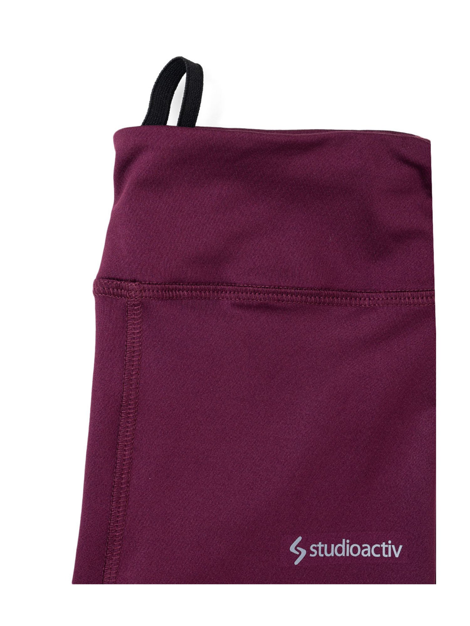 A Little Fable Kids Wine Solid Leggings