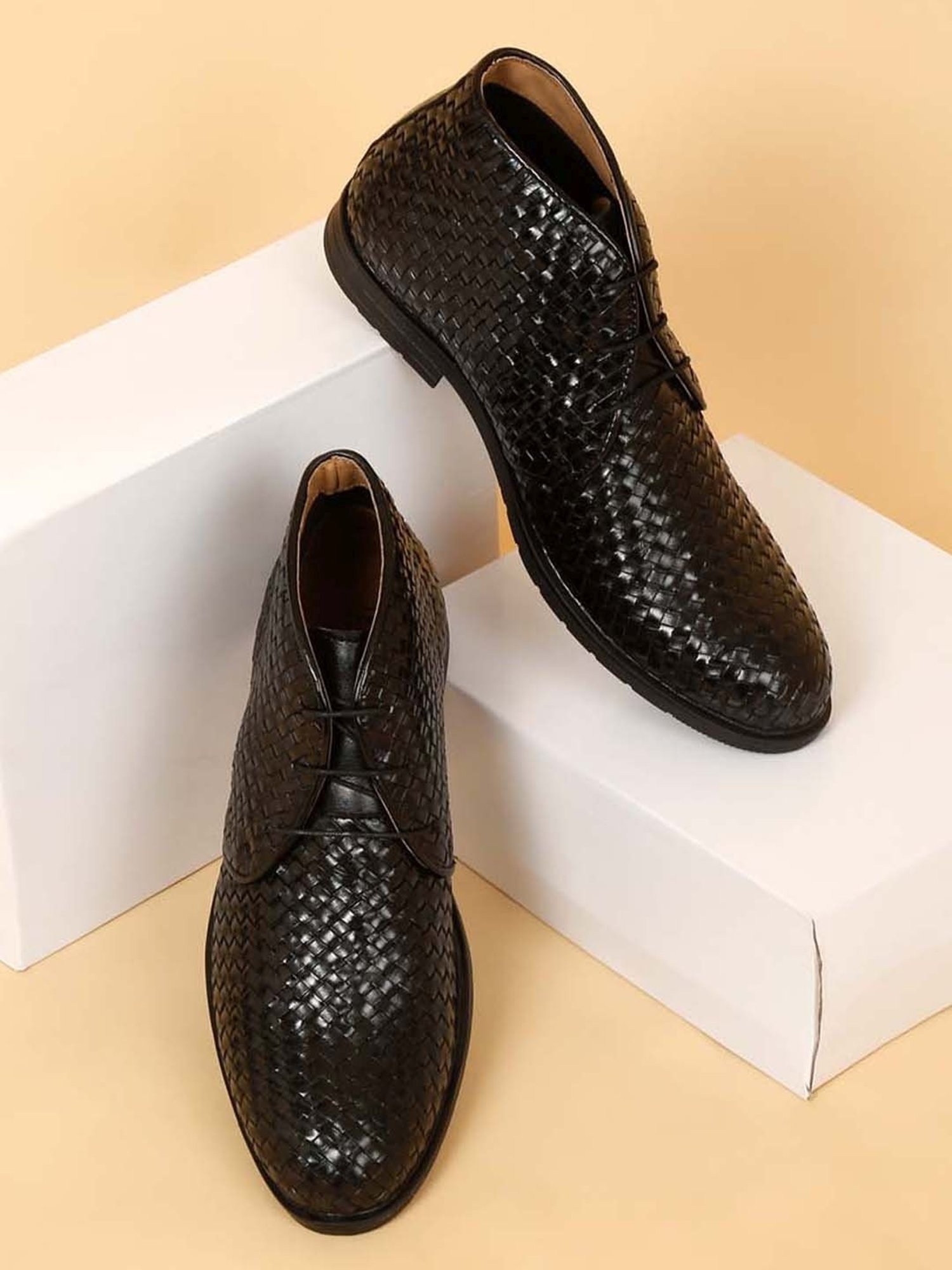 Teakwood Leathers Men's Black Chukka Boots