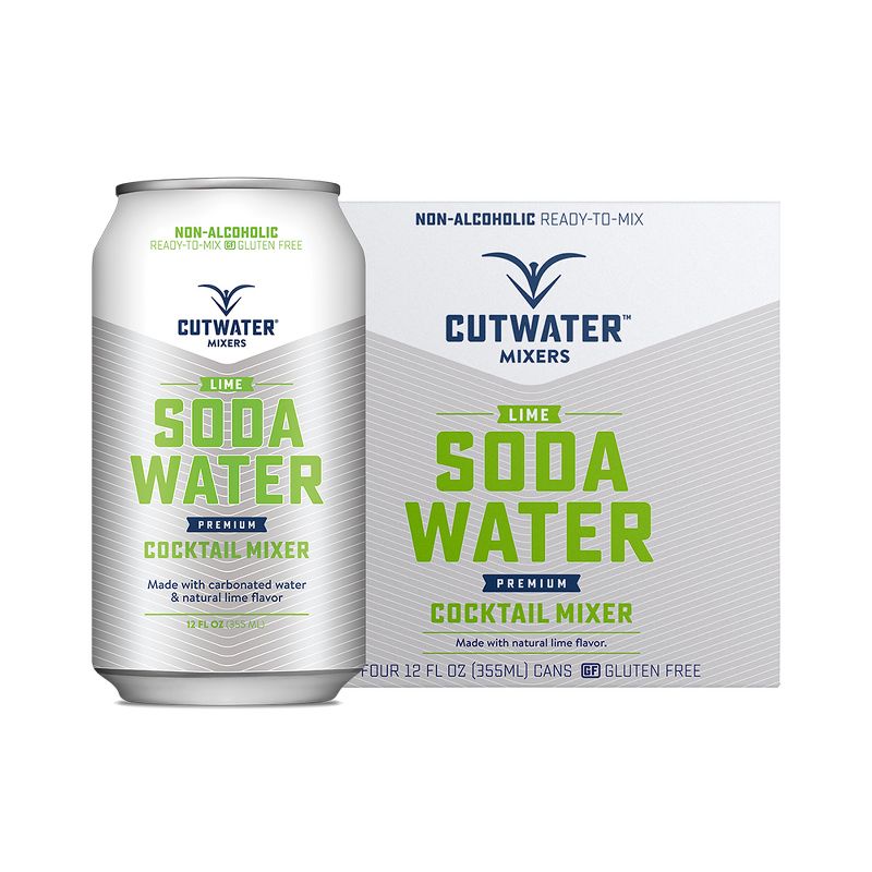 Cutwater Lime Soda Water Cocktail Mix - 4pk/12 fl oz Cans