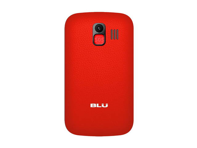 BLU Joy J010 Unlocked GSM Senior Friendly Phone - Red