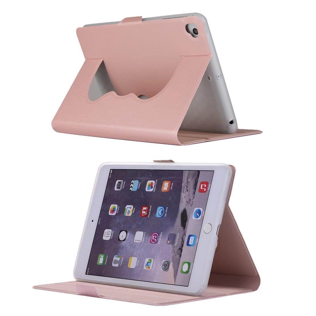iPad Pro 9.7 2016 Case Cover,Dream Wings 360 Degrees Rotating Slim Stand Smart Screen Protective Case Cover for Apple iPad Pro 9.7 inch 2016 Released Tablet (iPad Pro 9.7 2016, Rose Gold)