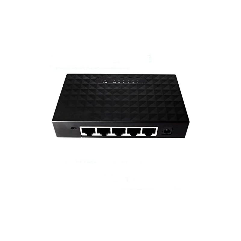 Mini 10/100Mbps 5 Ports Fast Ethernet Network Switch for Desktop PC Router &hellip; (5 Ports 10/100Mbps)