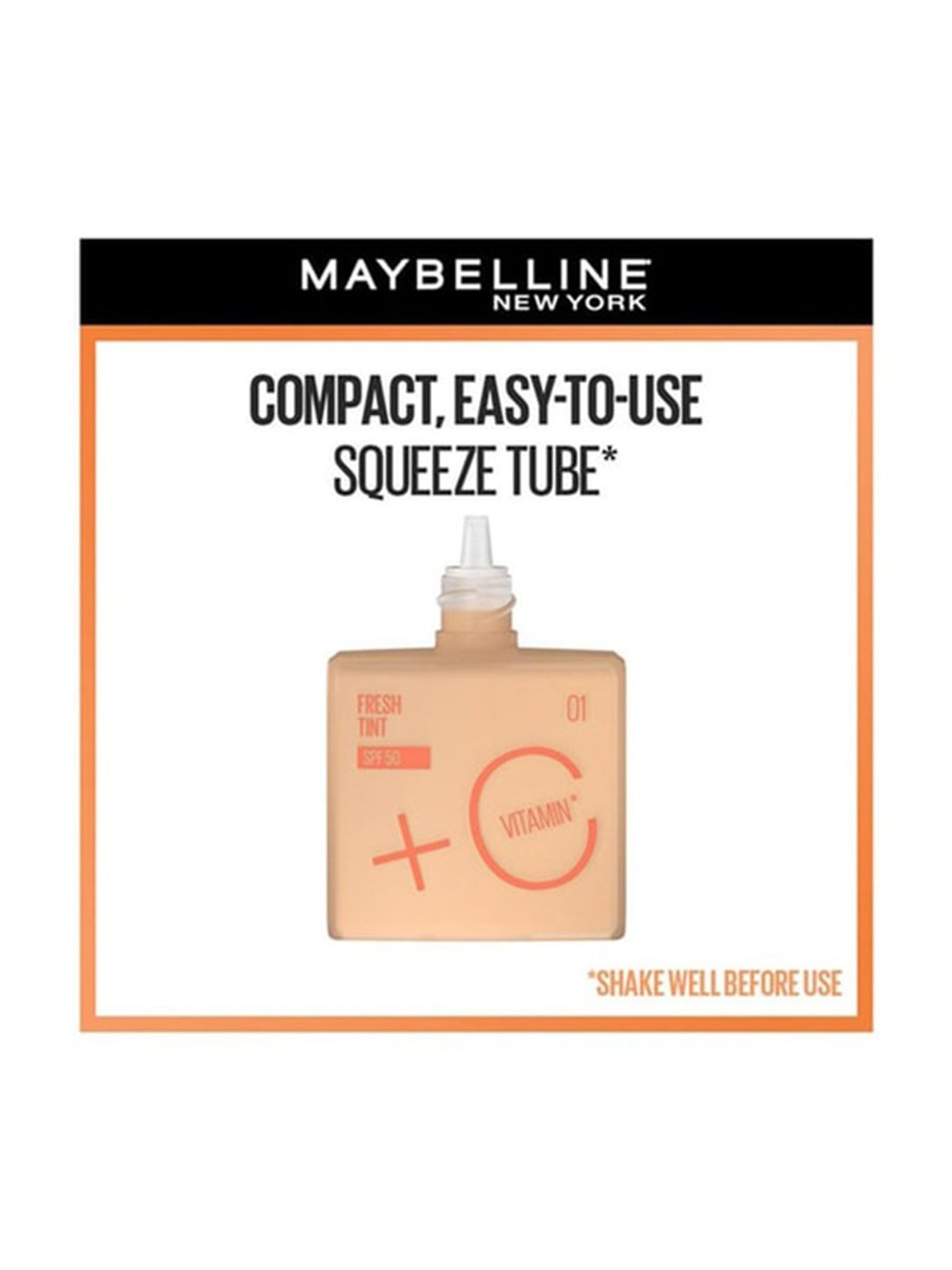 Maybelline New York Fit Me Fresh Tint with SPF 50 & Vitamin C, Shade 09 - 30 ml