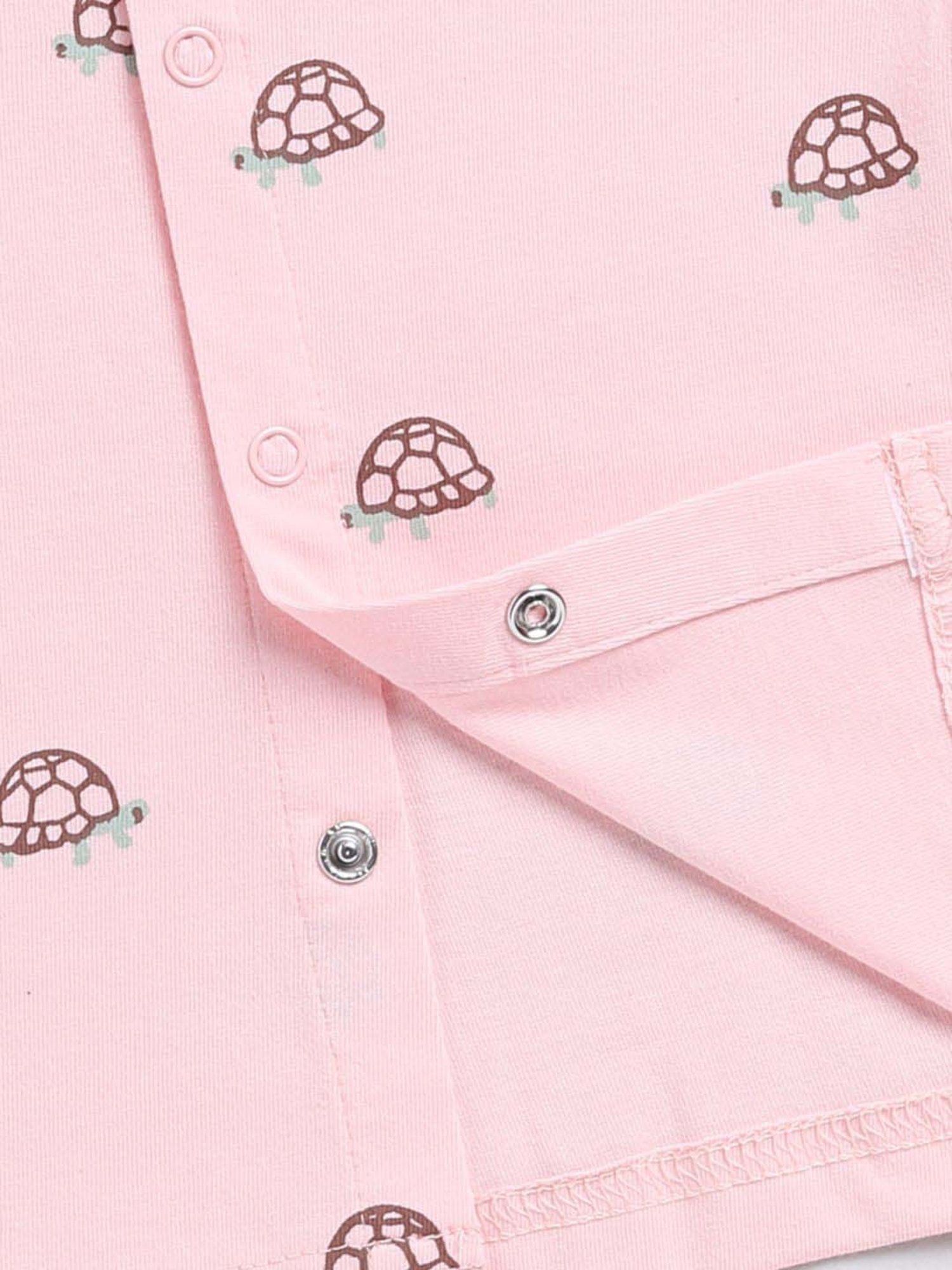 Clt.s Boys Pink Cotton Printed Full Sleeves Top Set