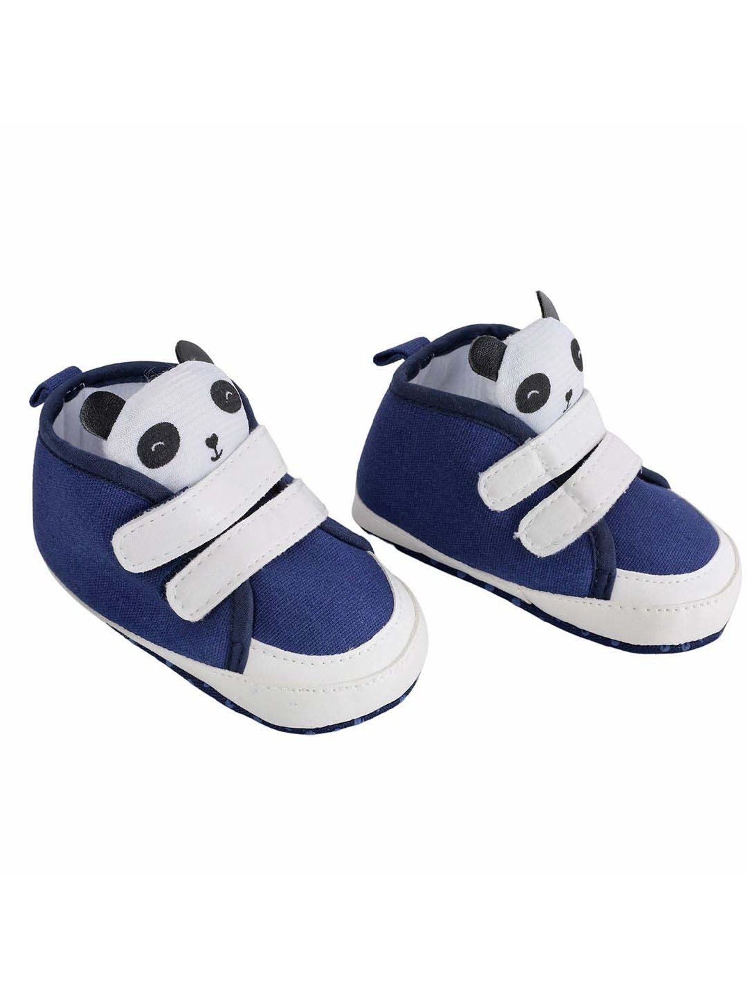 Baby Moo Kids Navy & White Casual Booties