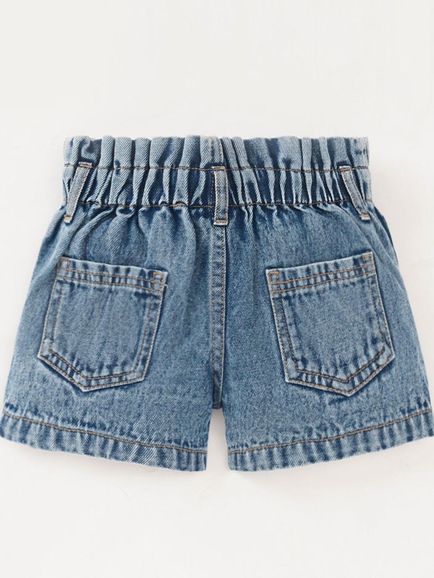 United Colors of Benetton Kids White Solid Shorts