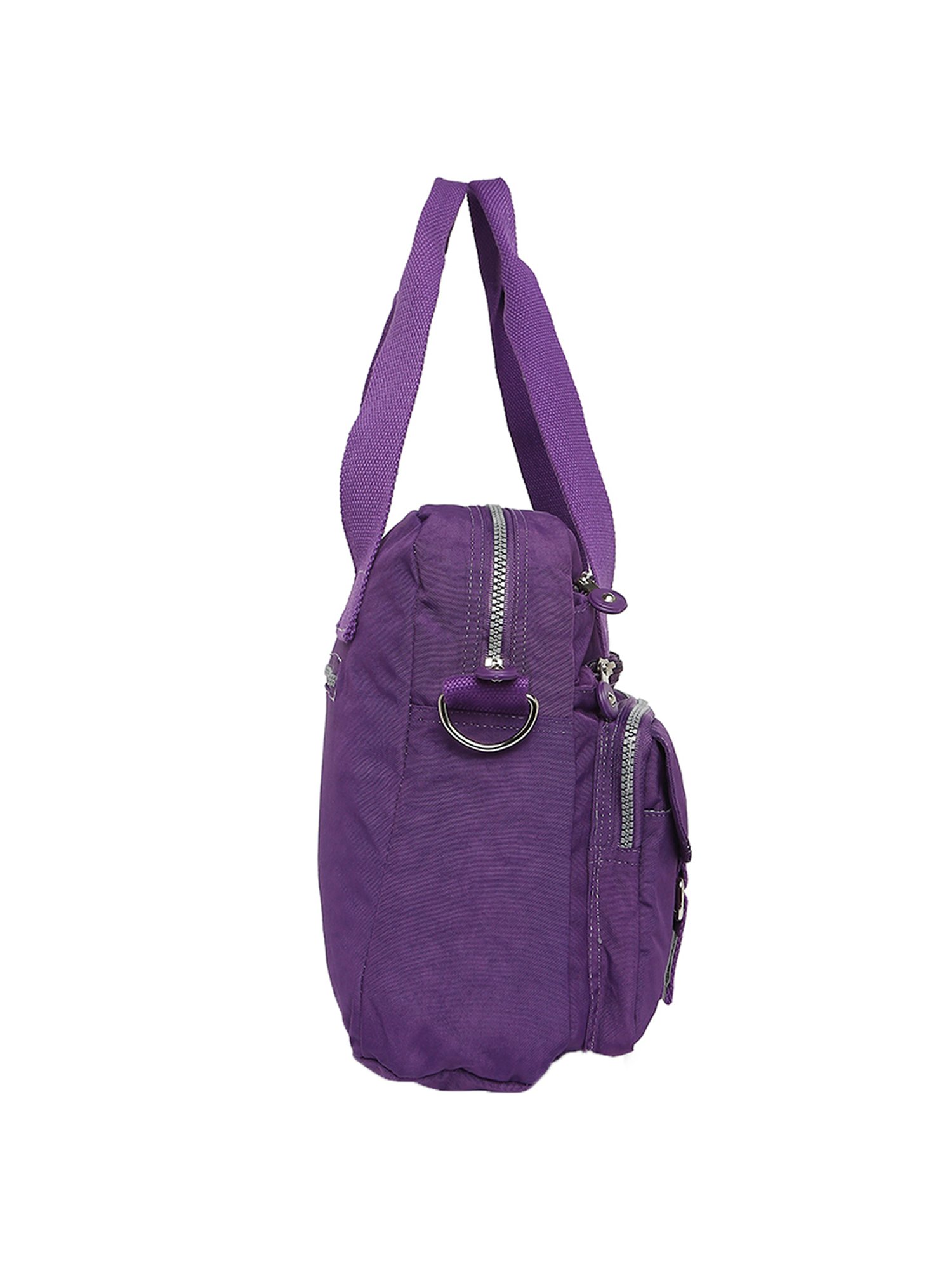 Baomi Purple Solid Medium Shoulder Bag