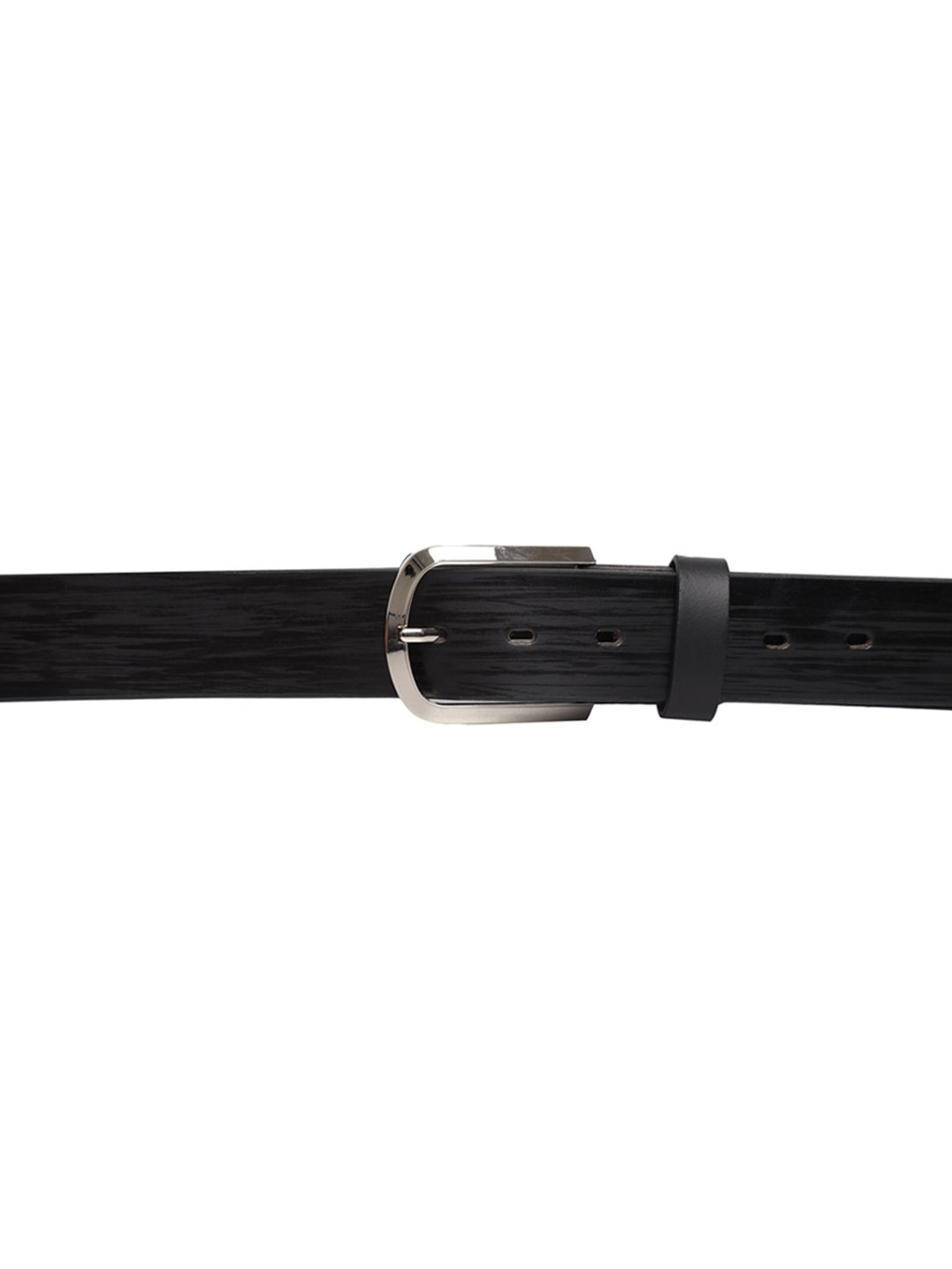 BULCHEE Black Leather Casual Belt for Men