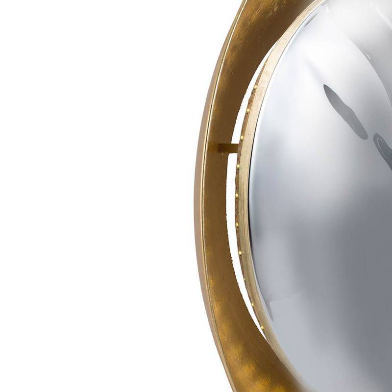 31" Wall Mirror with LED Lighting Gold - A&B Home