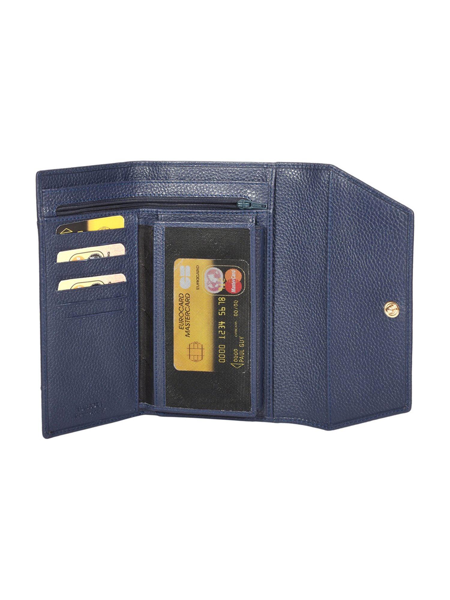 Sassora Lyla Navy Blue Large Leather Purse