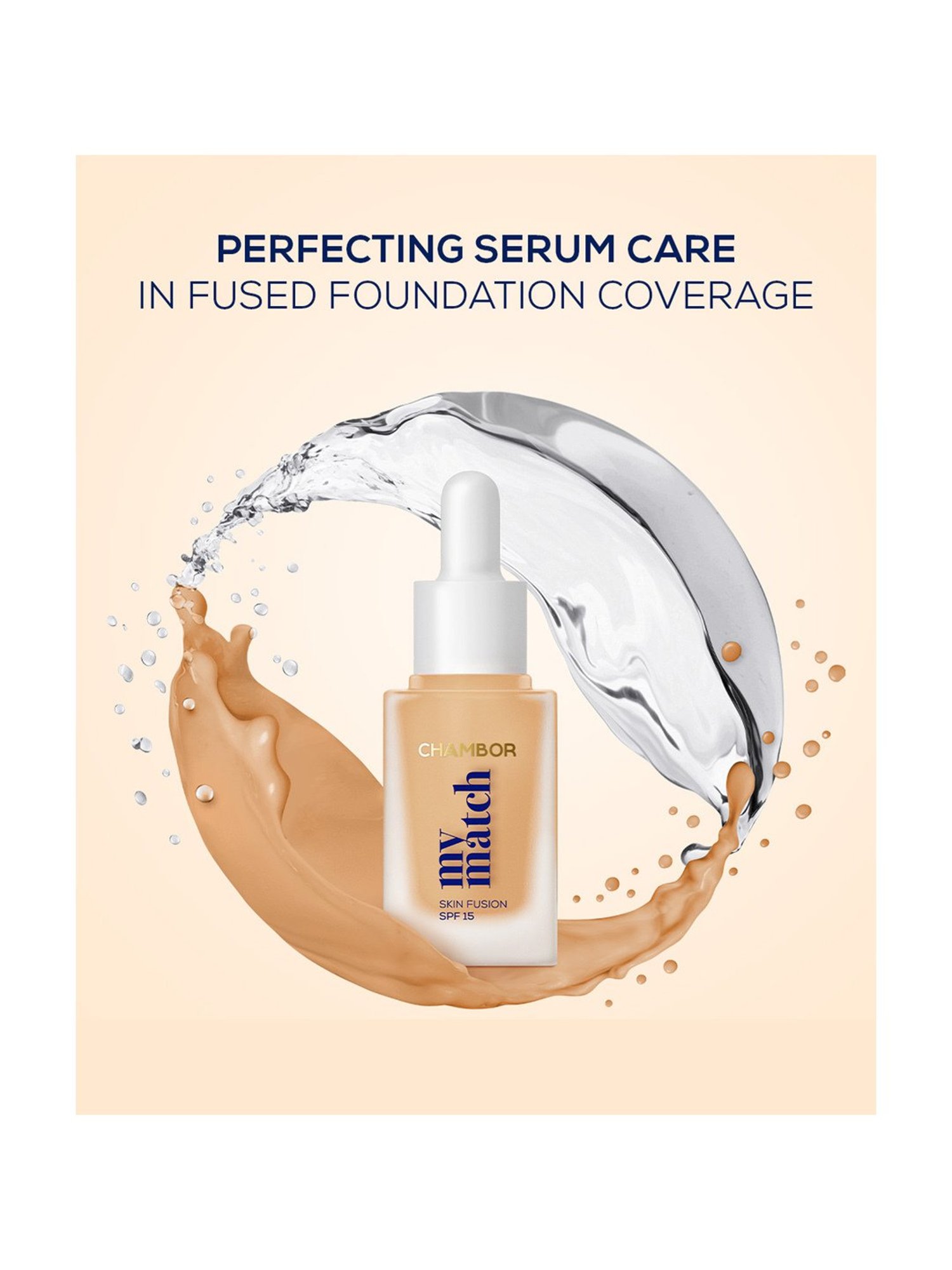 CHAMBOR My Match Skin Fusion SPF 15 Serum Foundation 401 Neutral Warm - 20 ml