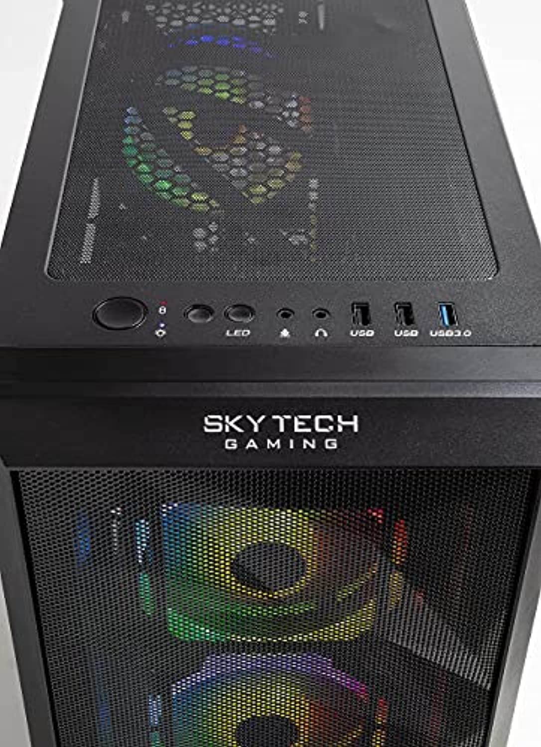 Skytech Chronos Mini Gaming PC Desktop - AMD Ryzen 5 3600 3.6GHz, GTX 1660 Super 6G, 16GB DDR4 3000, 500GB SSD, AC WiFi, Windows 10 Home 64-bit, Black (ST-CHRONOSM-0224)