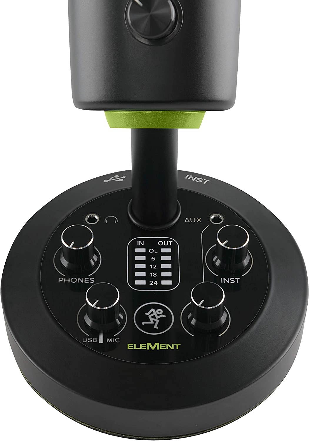 Mackie EleMent Series Chromium Premium USB Condenser Microphone with Built-in 2-Channel Mixer