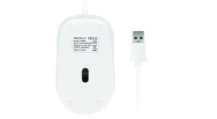 MACALLY TURBO 3 Button Optical USB Mouse