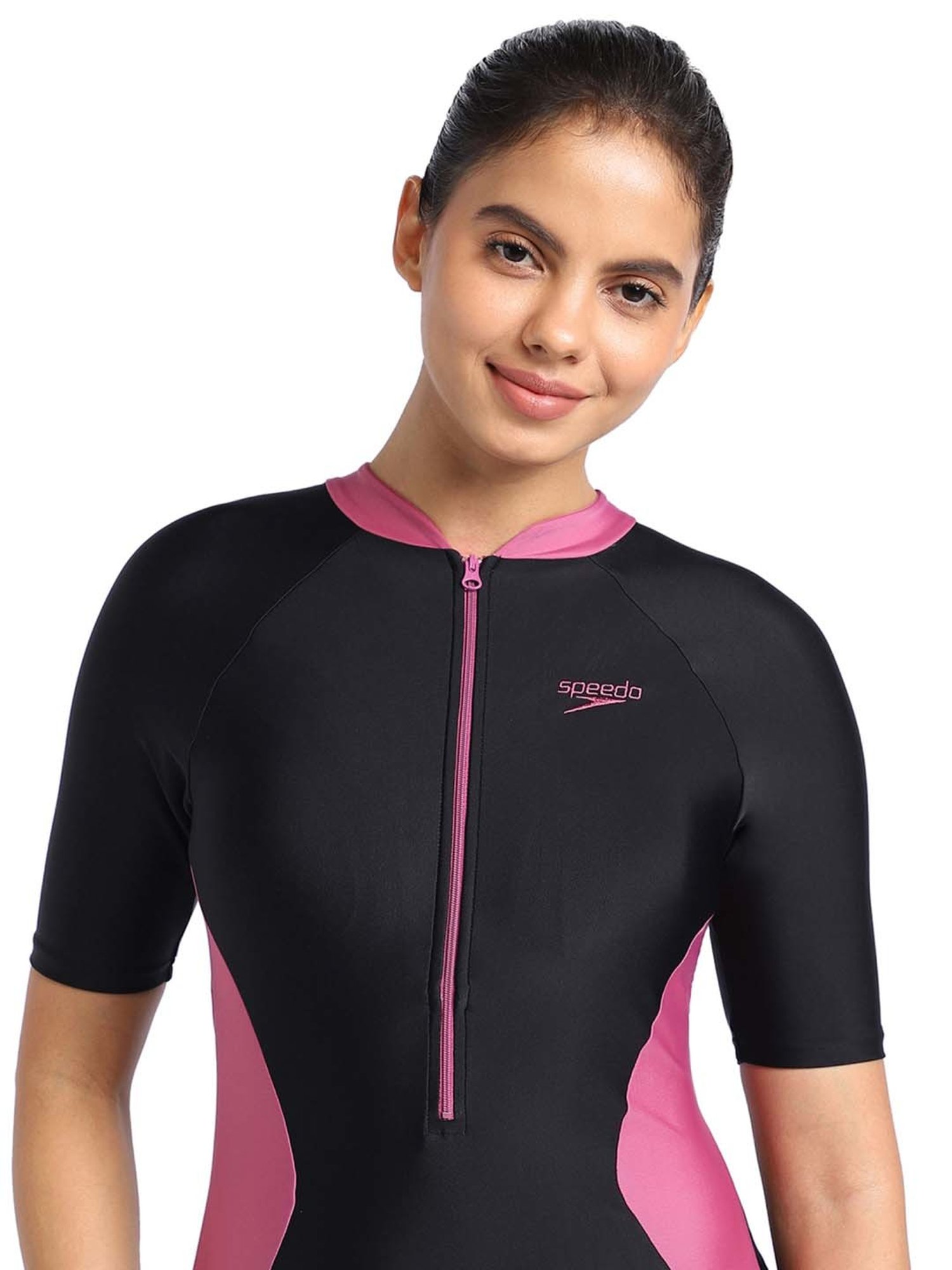 Speedo Black Plain Swimwear