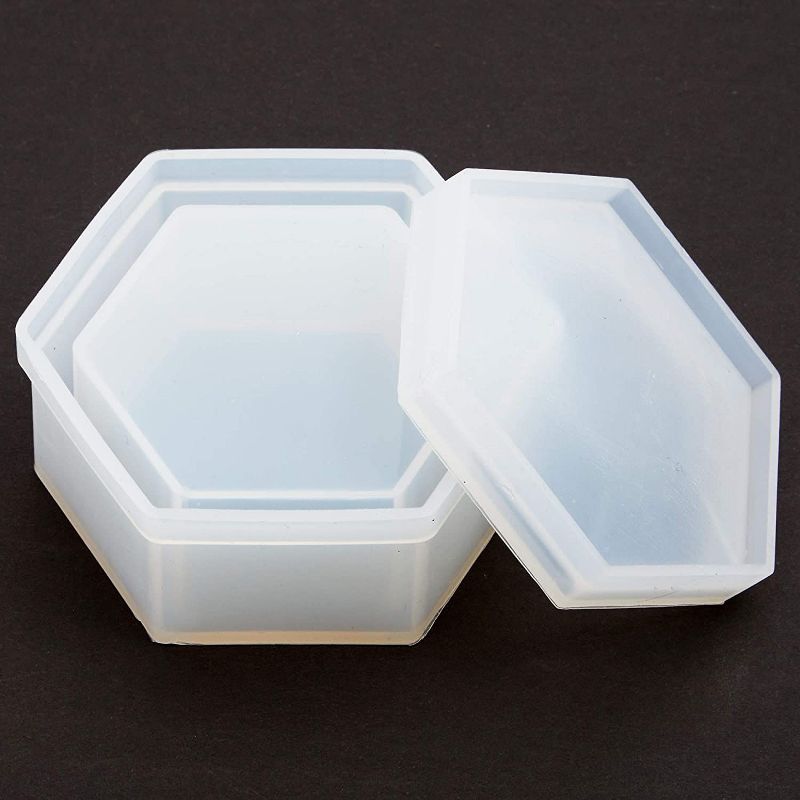 Bright Creations 4 Pieces Clear Resin Silicone Shaping Kit, Arts and Crafts Supplies, Geometric Shapes