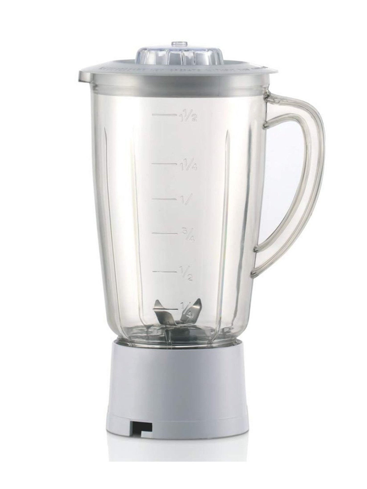 Borosil Juicer Mixer Grinder 500W, 1L with 2 Jar & 100 Percent copper motor (Silver)