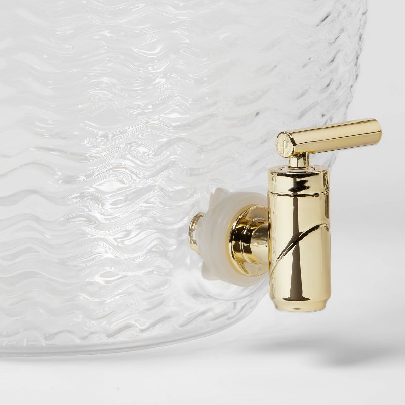 2.3gal Plastic Wave Texture Beverage Dispenser - Opalhouse™