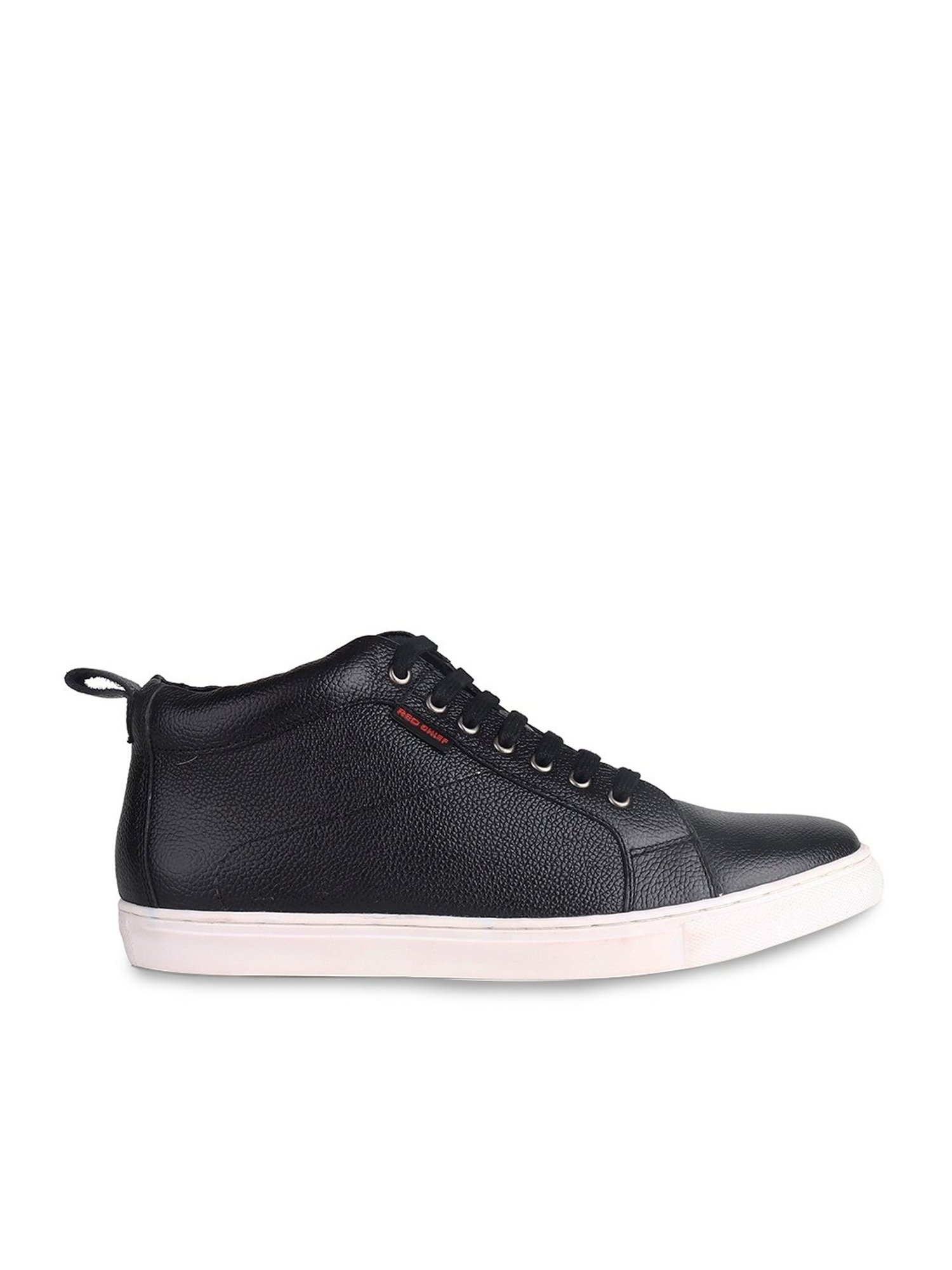 Red Chief Men's Black Casual Sneakers
