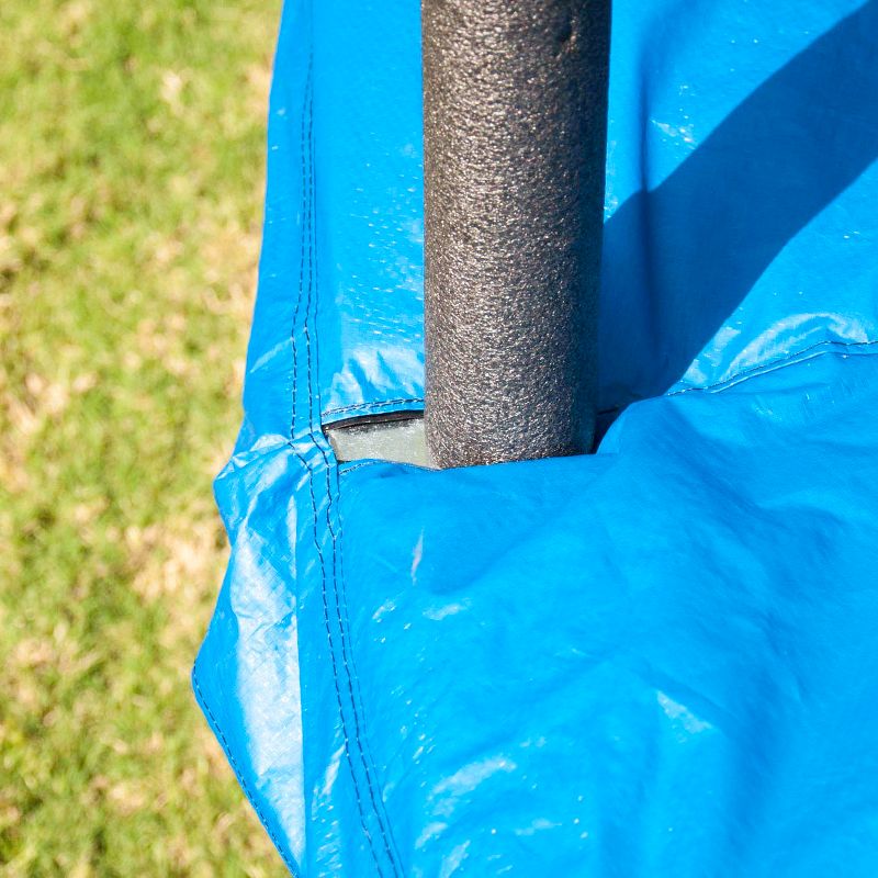 JumpKing JK15VC2 15 Foot Outdoor Trampoline & Safety Net Enclosure Kit, Blue