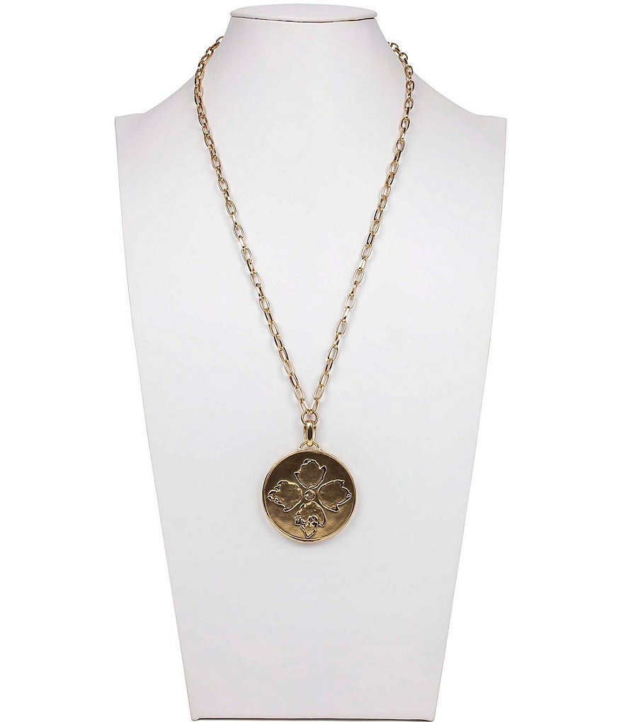 Patricia Nash Coretta Long Pendant Necklace
