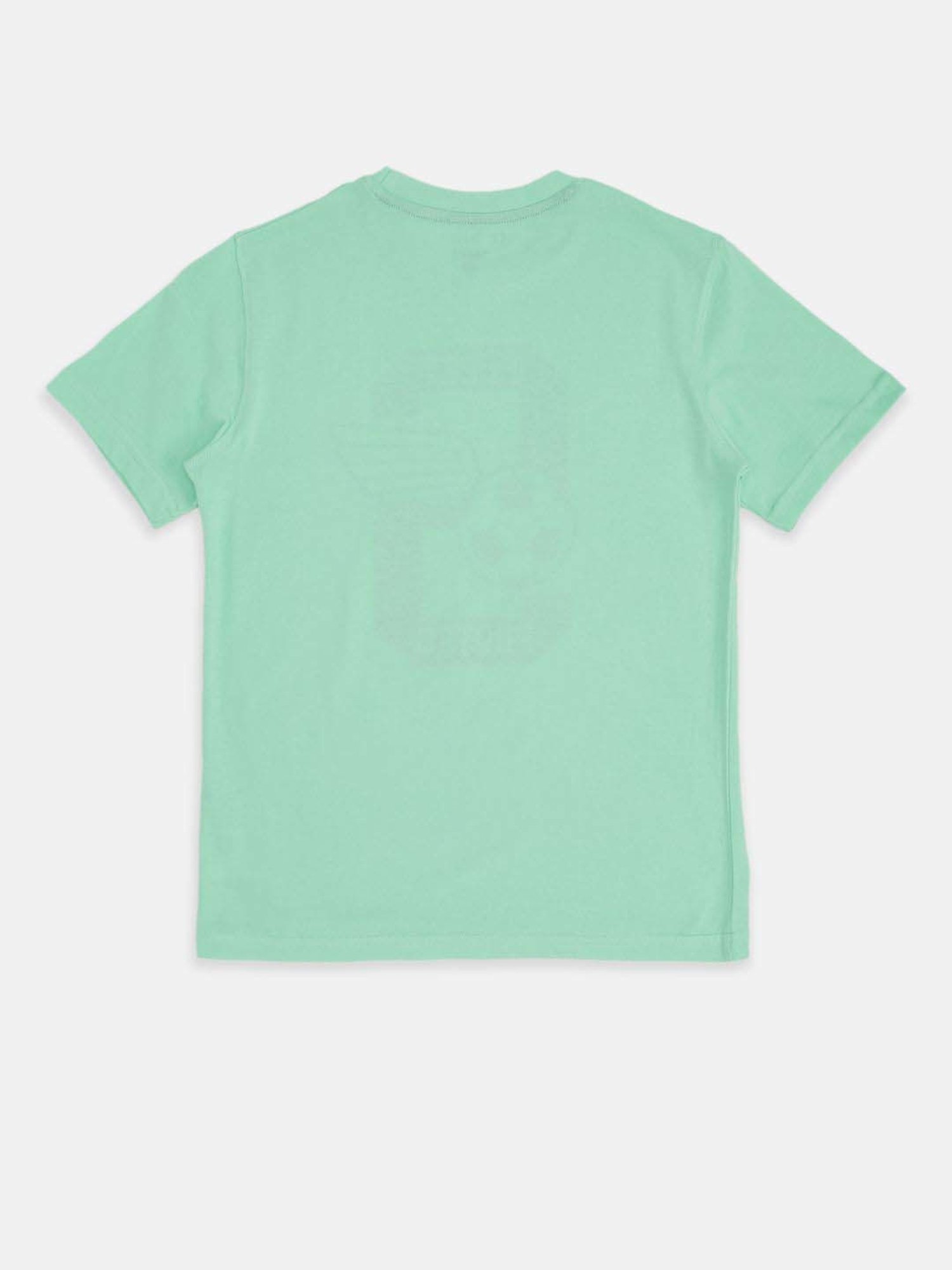 Pantaloons Junior Navy & Green Cotton Printed T-Shirts