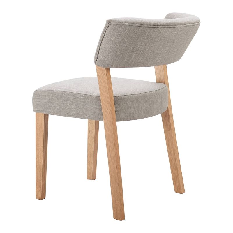 Set of 2 Wilham Upholstered Dining Chair Gray - Finch