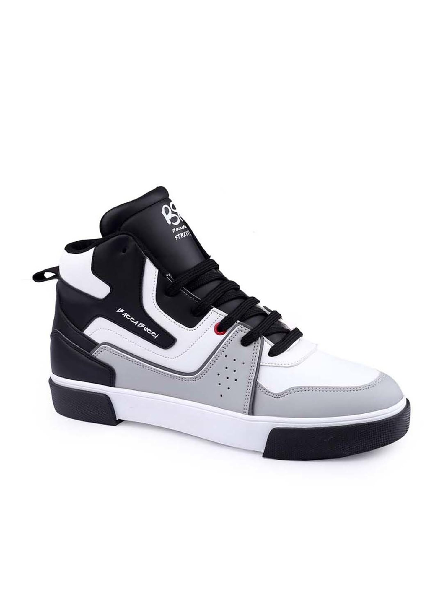 Bacca Bucci Men's EVOKE Grey Ankle High Sneakers