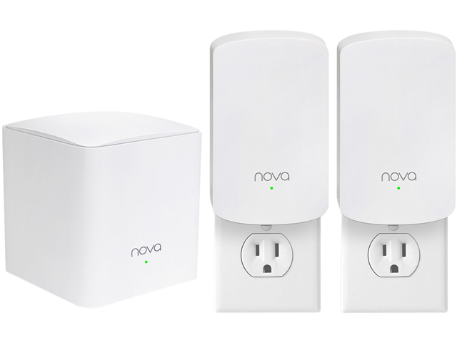 Tenda Nova Whole Home Mesh WiFi System - Replaces Gigabit AC WiFi Router and Extenders, Dual Band, Works with Amazon Alexa, Built for Smart Home, Up to 3, 500 Sq. ft. Coverage (MW5 3-PK).