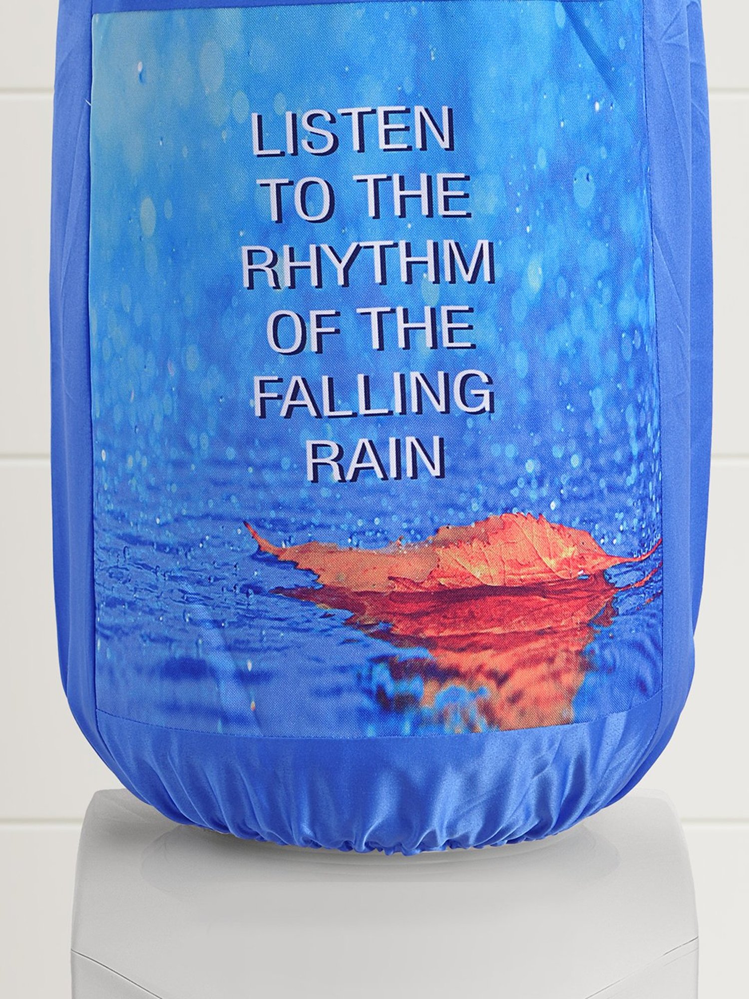 Swayam Blue Cotton 20 Litre Water Dispenser Bottle Covers - Set of 1