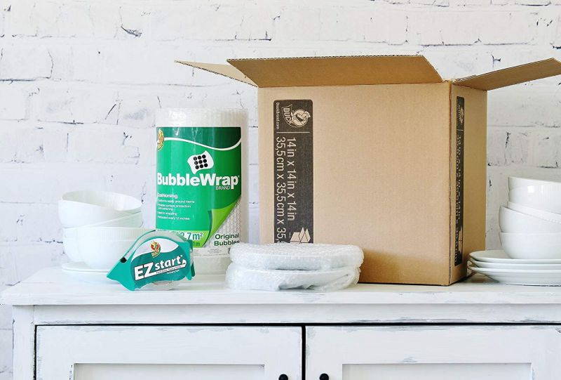 Duck Brand Bubble Wrap Roll, 3/16" Original Bubble Cushioning, 12" x 30', Perforated Every 12" (393251)