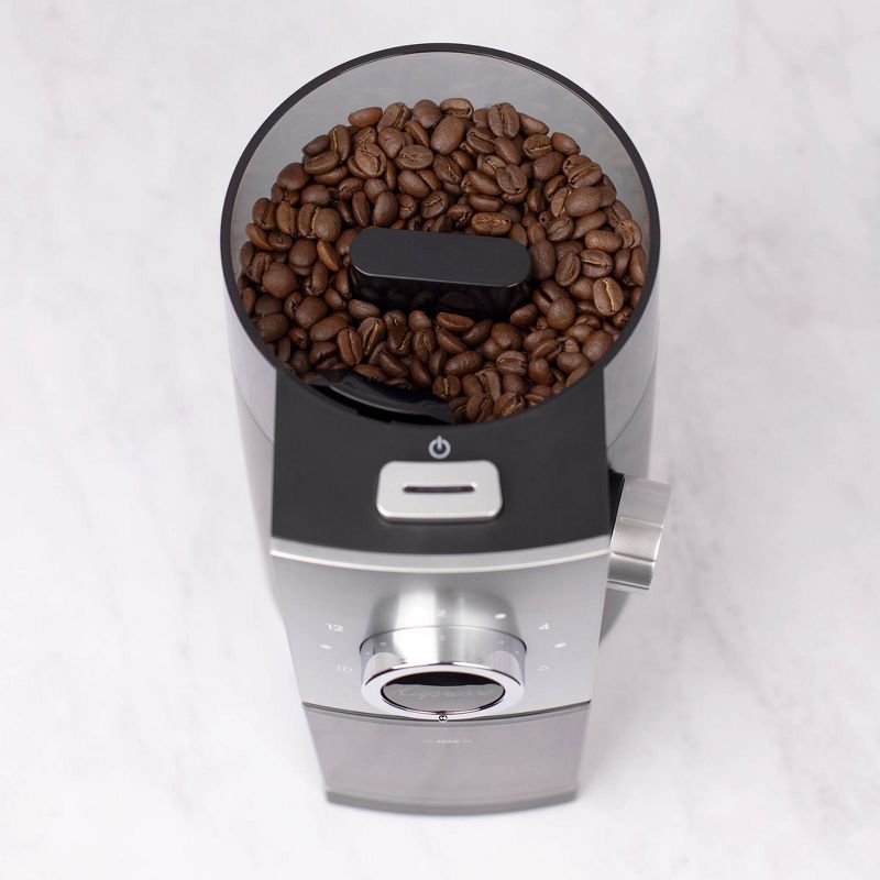 Capresso Coffee Disk Burr Grinder Grind Select – Black/Silver 597.04"