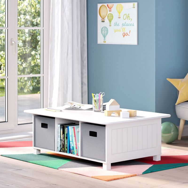Kids' 6 Cubby Storage Activity Table - RiverRidge
