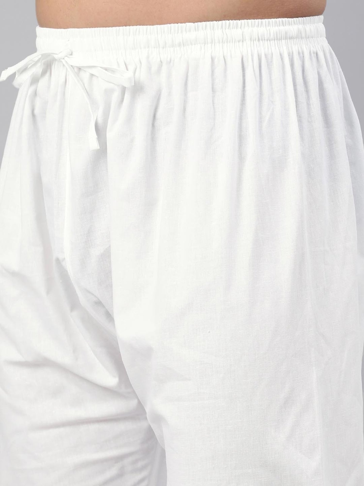 Manthan Slate Grey & White Regular Fit Self Design Kurta & Pyjamas Set