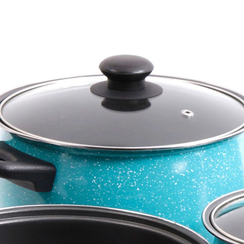 Casselman 7 Piece Cookware Set in Turquoise