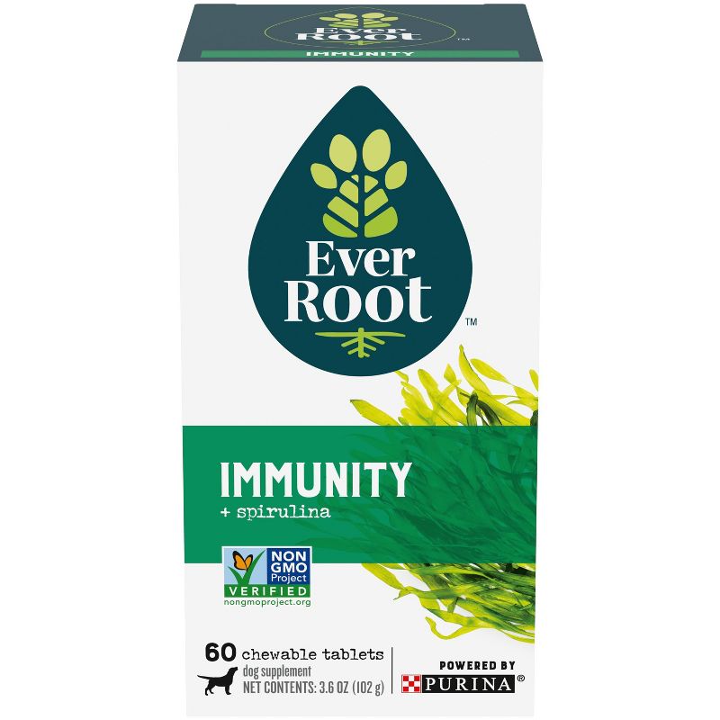 Purina EverRoot Natural, Organic Immunity Dog Supplement Chewable Tablets - 60ct