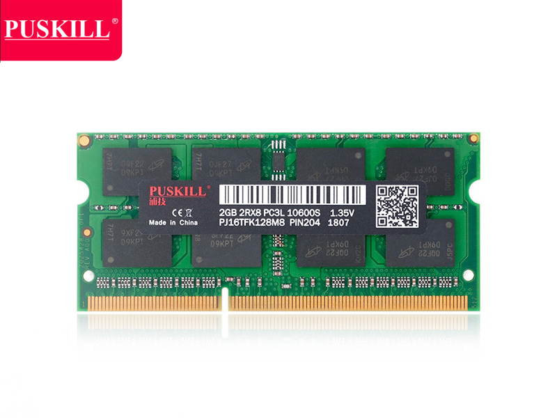PUSKILL DDR3 1600MHz SODIMM RAM PC3-12800 4G 1.35V CL11 204 Pin Support ECC Unbuffered Laptop Memory Notebook RAM Module for Mac Intel and AMD System