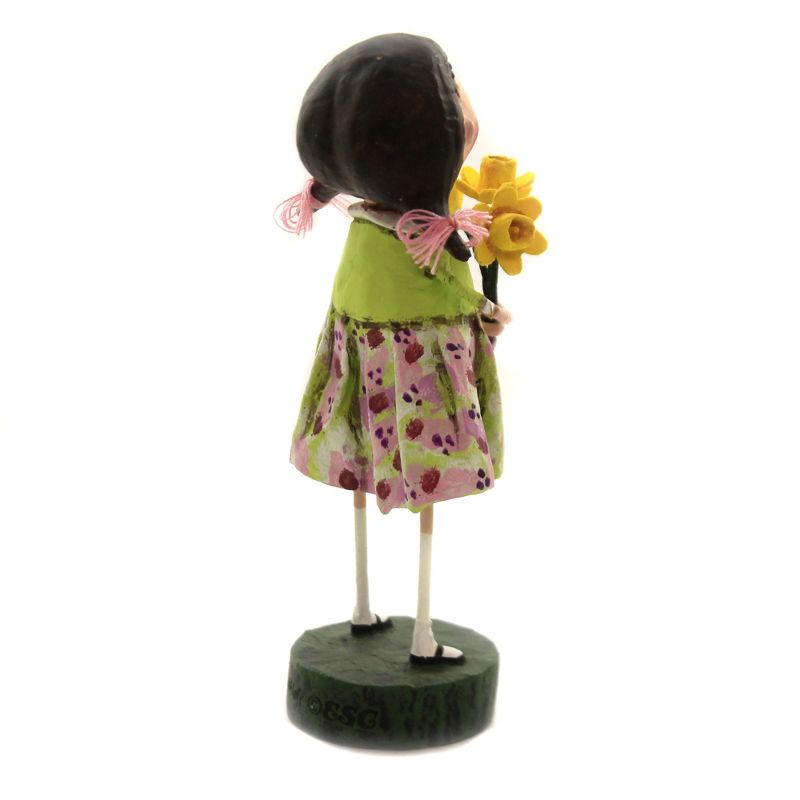Lori Mitchell 6.0" Delila's Daffodils Spring Flowers Pigtails  -  Decorative Figurines