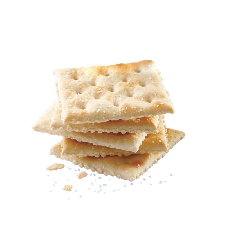 Premium Saltine Crackers with Unsalted Tops - 1lb