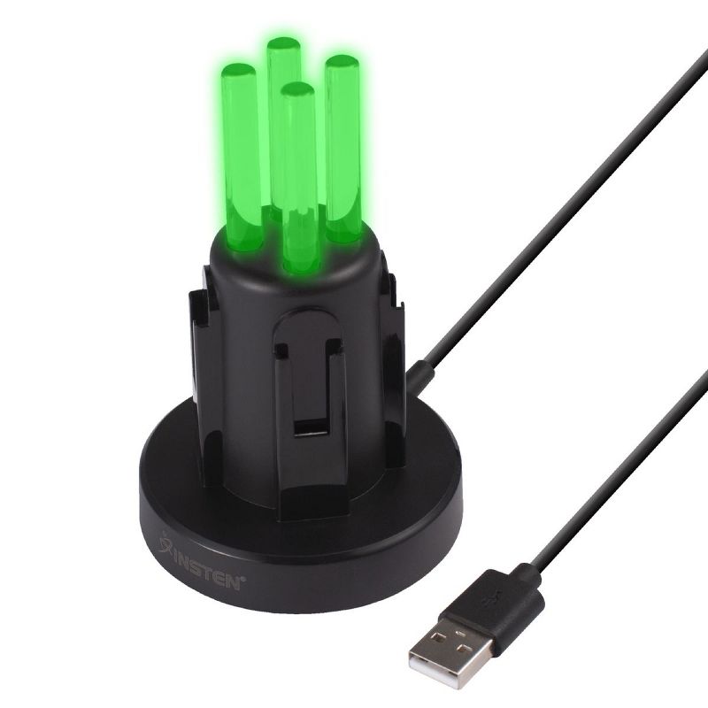 Insten Charging Station For Nintendo Switch Joycon Controller, with LED Light Bar Indicator, USB Joy-Con Charger Dock Stand