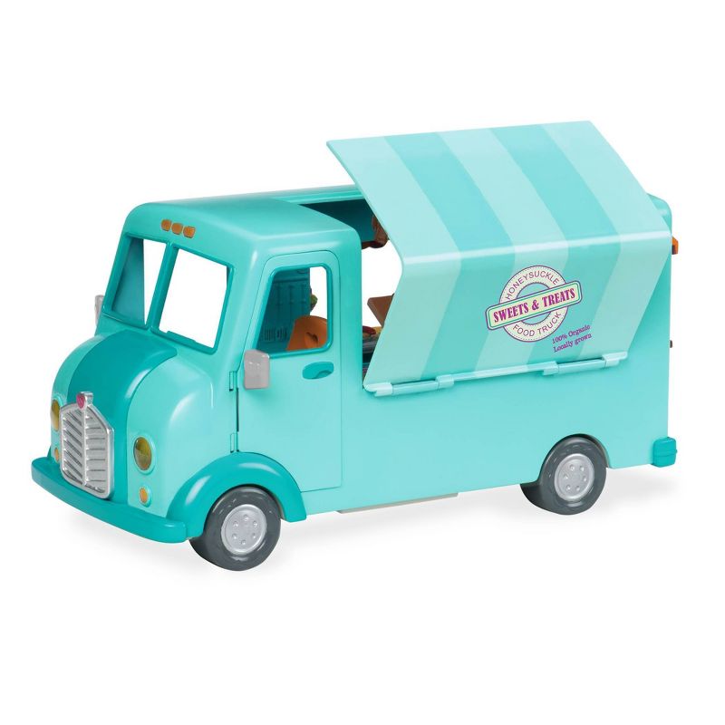 Li'l Woodzeez Toy Food Truck with Accessories 89pc - Honeysuckle Sweets & Treats