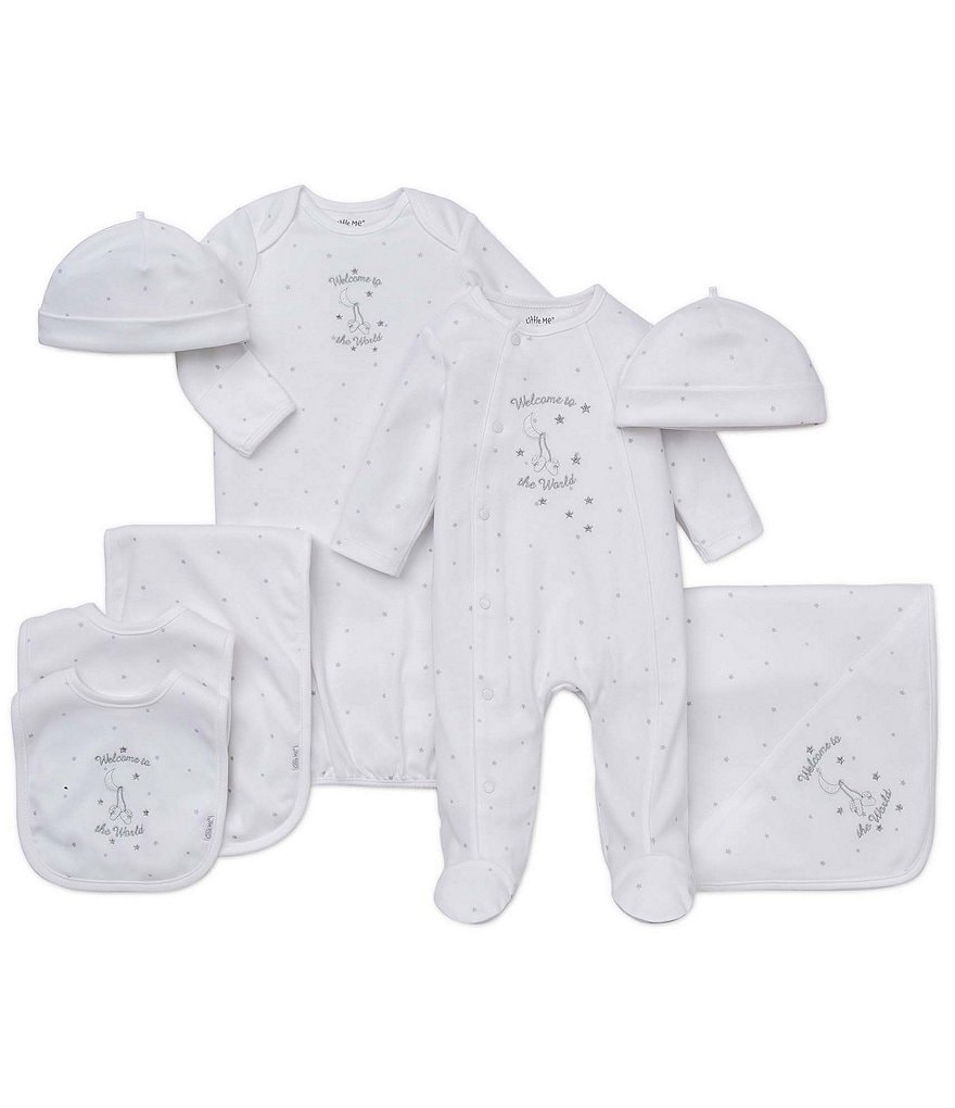 Little Me Baby Preemie-9 Months Welcome World Footed Coverall